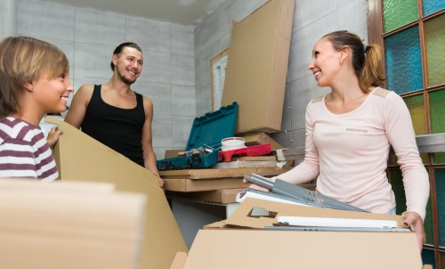 Commercial moving team planning a business relocation in Brockley