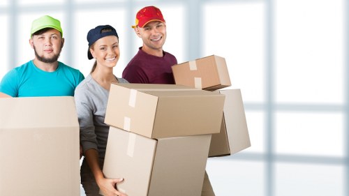 Clearance items prepared for charity donation and recycling in Brockley
