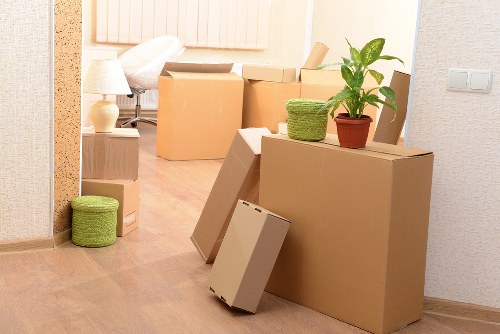 Protective packing for office electronics during a Brockley move