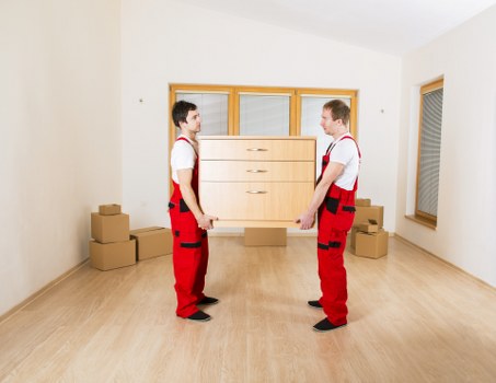 Local Brockley movers handling furniture with care